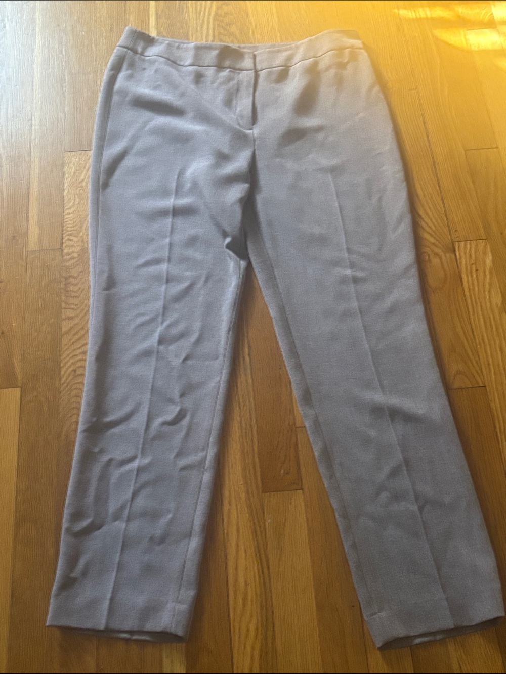 Nipon Boutique Straight-Leg Ponte Pants in Taupe